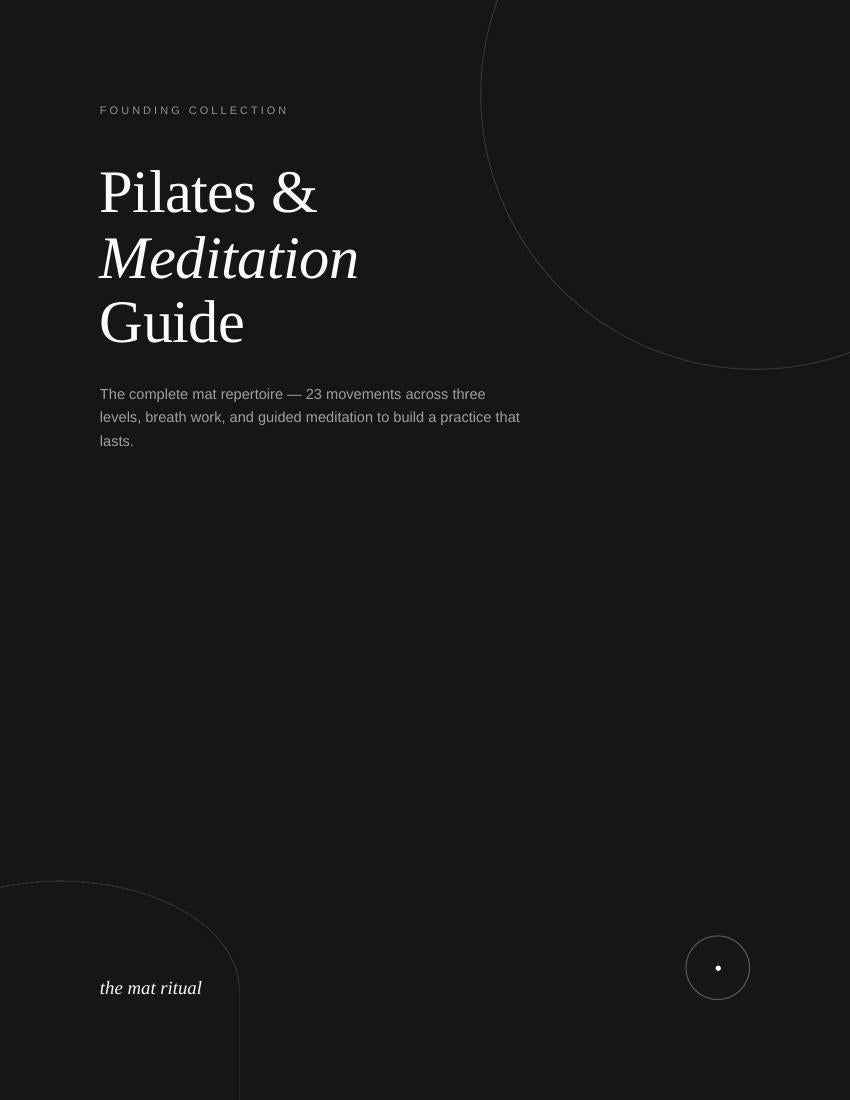 Pilates & Meditation Guide